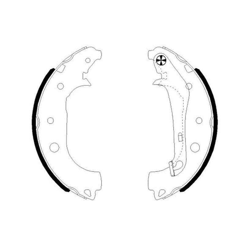 Textar Brake Shoe Set Axle Kit 91081600
