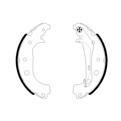 Mintex Brake Shoe Set Axle Kit MFR733