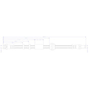 Juratek Brake Hydraulic Hose Line Front JBH1393