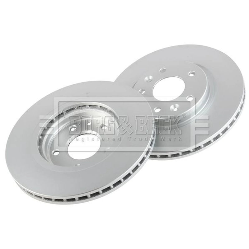 Borg & Beck 2 x Vented Front Brake Discs BBD5363