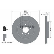 Textar 2 x Rear Brake Discs 92239803