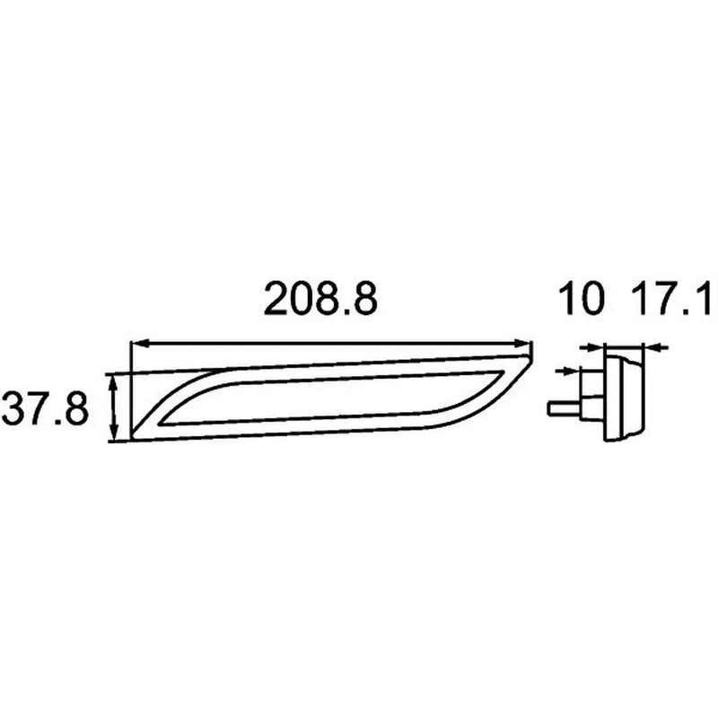 Hella Side Marker Light Wide High 2PS 013 307-311