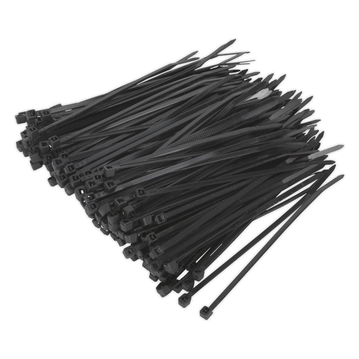 Sealey Cable Tie 100 x 2.5mm Black Pack of 200 CT10025P200 Sealey  - Town Parts