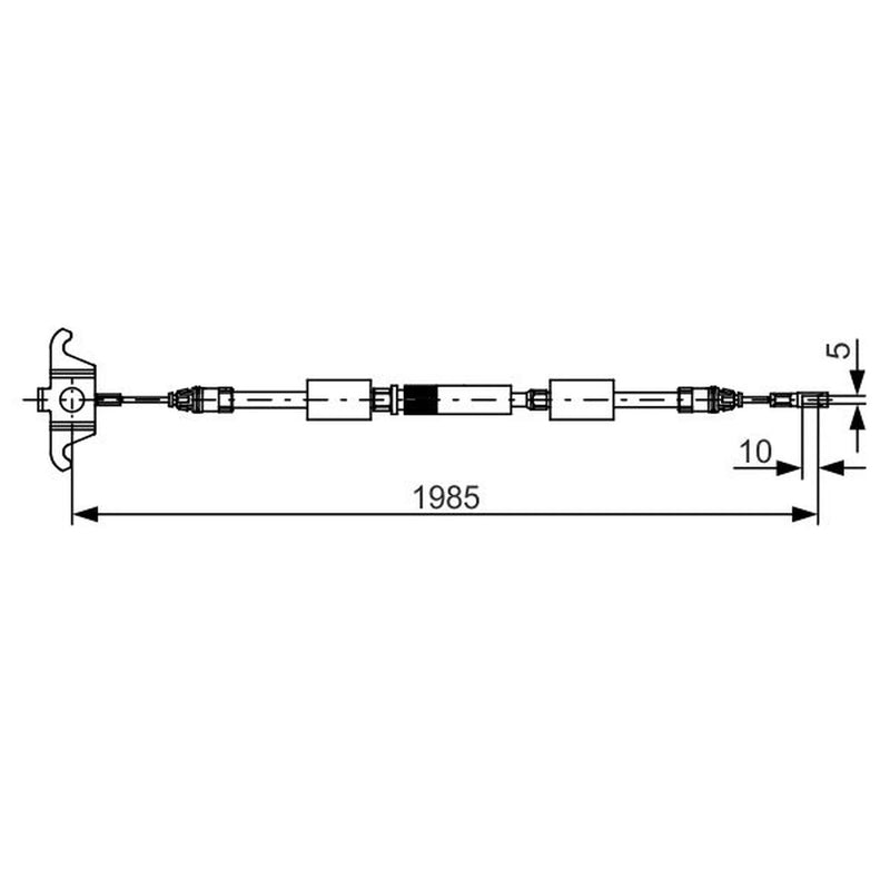 Bosch Handbrake Cable Centre 1 987 482 128