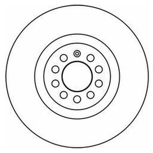 Abtex 2 x Vented Front Brake Discs BD867V