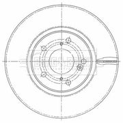 Borg & Beck 2 x Vented Front Brake Discs BBD5463