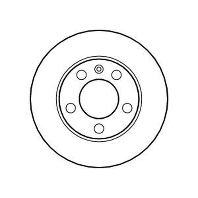 Abtex 2 x Solid Rear Brake Discs BD593S