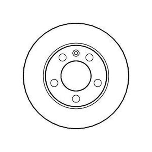 Abtex 2 x Solid Rear Brake Discs BD593S