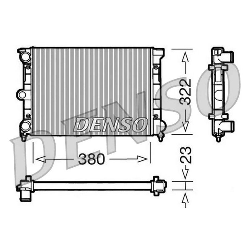 Denso Engine Radiator DRM32032