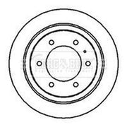 Borg & Beck 2 x Vented Rear Brake Discs BBD5115