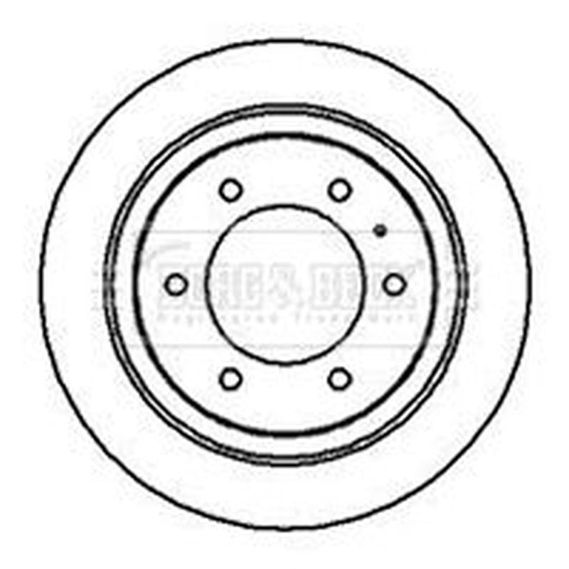 Borg & Beck 2 x Vented Rear Brake Discs BBD5115