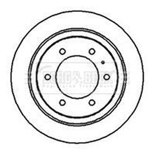 Borg & Beck 2 x Vented Rear Brake Discs BBD5115