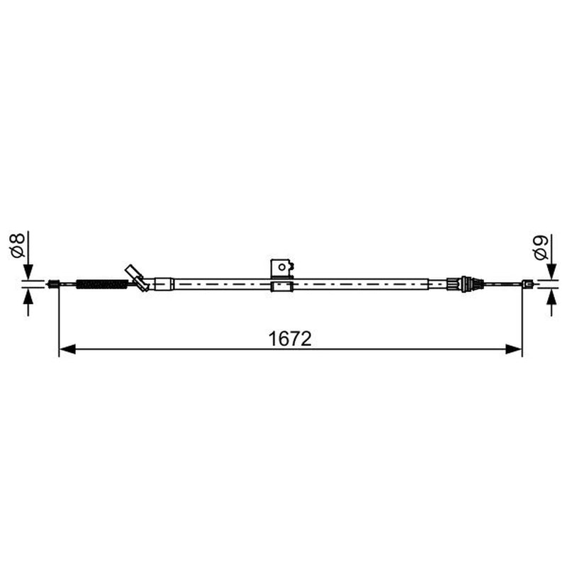 Bosch Handbrake Cable Rear 1 987 482 630