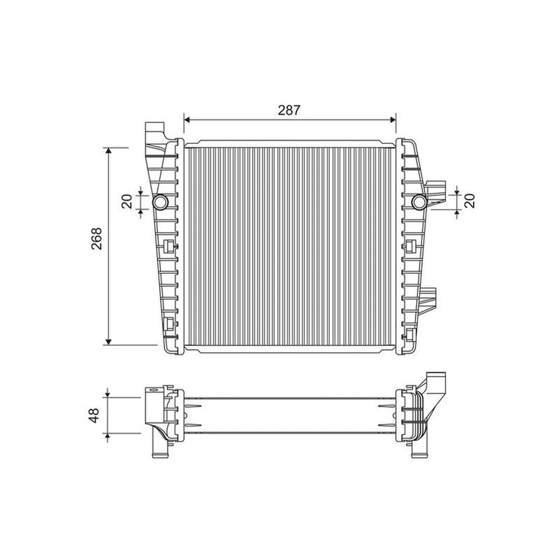 Valeo Engine Radiator 701322