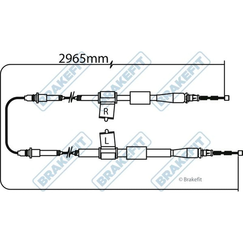 Apec Handbrake Cable Left Rear BBC3273