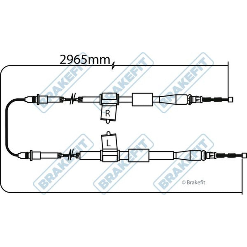 Apec Handbrake Cable Left Rear BBC3273