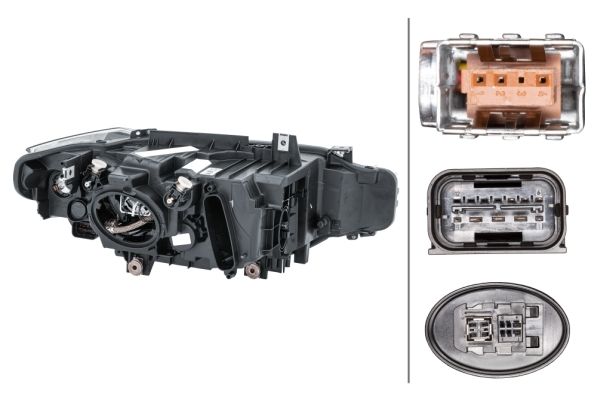 Hella Headlight Headlamp D1S (gas discharge tube) Left