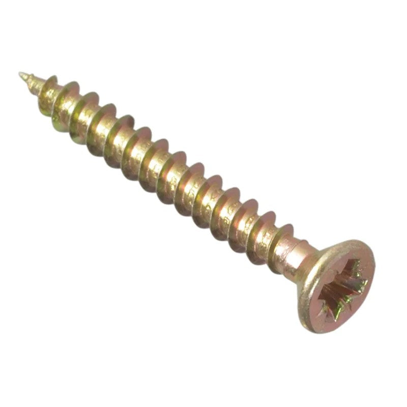 ForgeFix Multi-Purpose Pozi Compatible Screw CSK ST ZYP 3.5 x Box 200 13-50mm