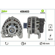 Valeo Car Alternator 12V 456403