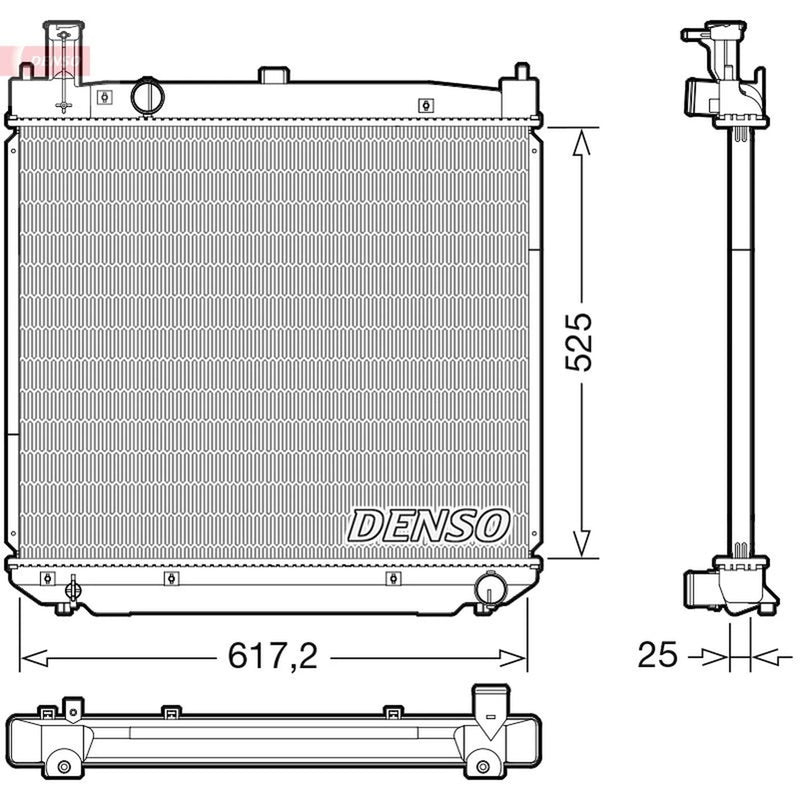 Denso Engine Radiator DRM50141