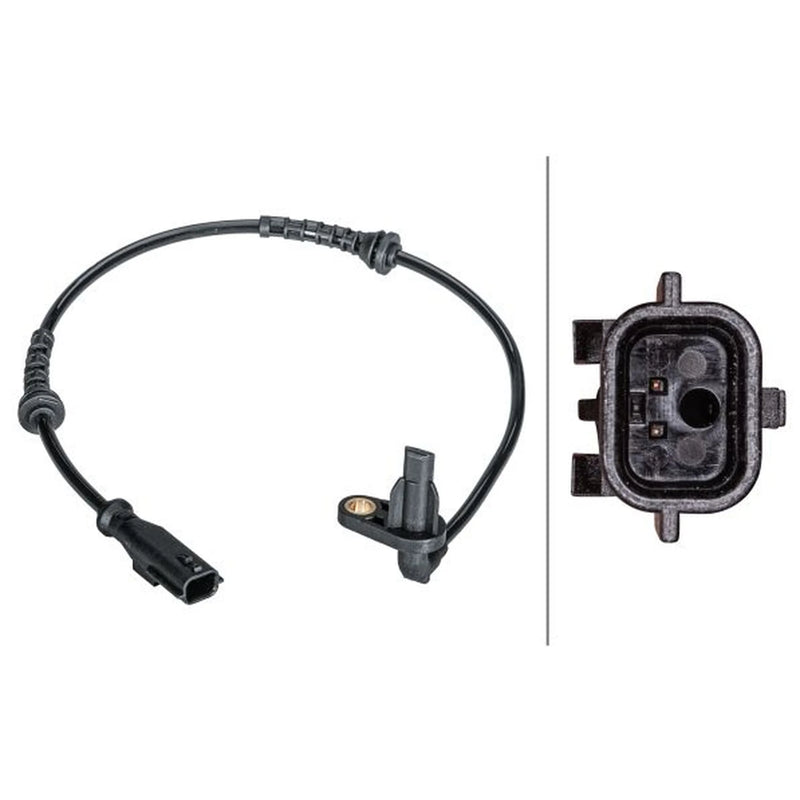 Hella ABS Wheel Speed Sensor Rear 6PU 012 679-341