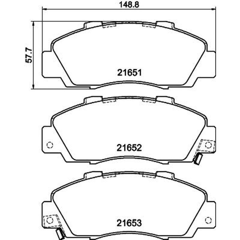 DON Front Brake Pad Set PCP1211