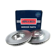 Borg & Beck 2 x Vented Front Brake Discs BBD4593