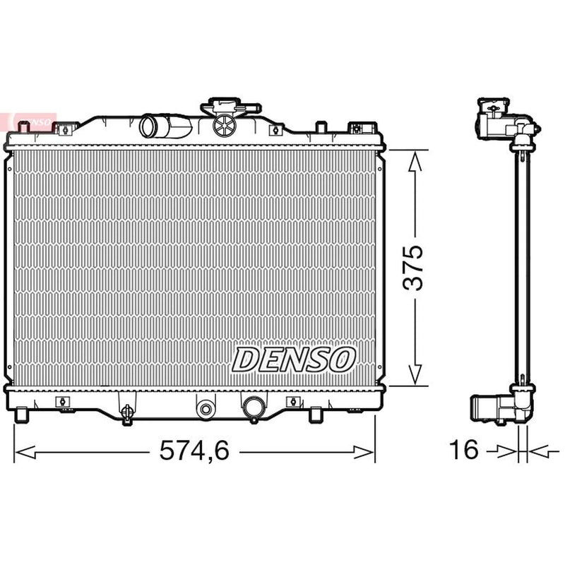 Denso Engine Radiator DRM44043