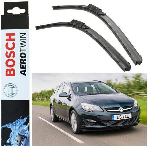 Bosch Aerotwin Front Wiper Blades Set Vauxhall Astra Hatchback 11.09> A585S Bosch  - Town Parts