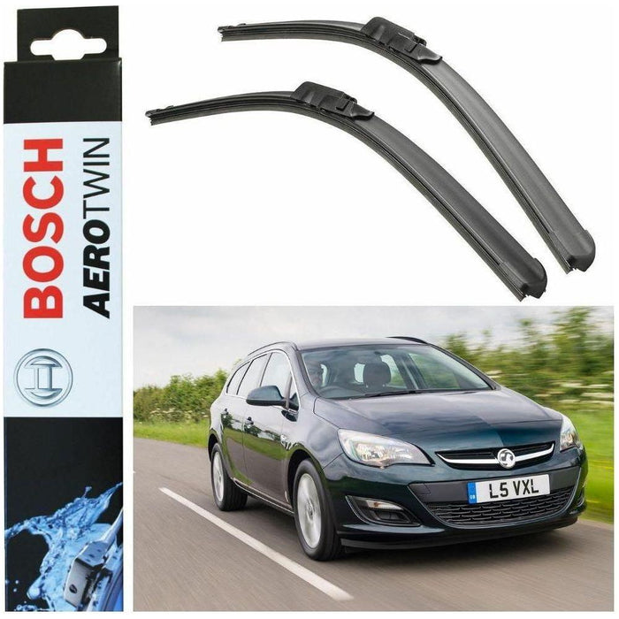 Bosch Aerotwin Front Wiper Blades Set Vauxhall Astra Hatchback 11.09> A585S Bosch  - Town Parts