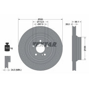 Textar 2 x Rear Brake Discs 92289603