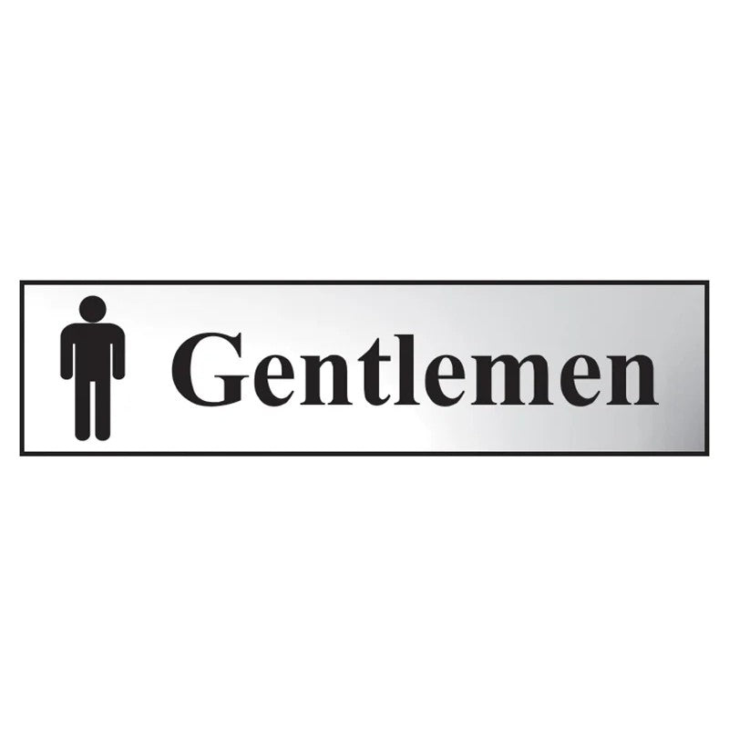 Scan Gentlemen - Polished Chrome Effect 200 x 50mm - 6003C