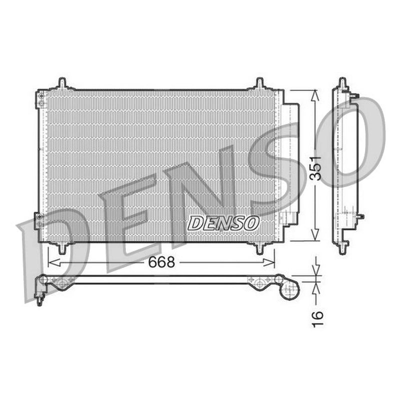 Denso Air Conditioning Condenser DCN21017