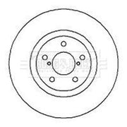 Borg & Beck 2 x Vented Front Brake Discs BBD5103