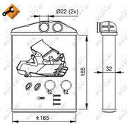 NRF Heater Matrix Core Heat Exchanger 54275