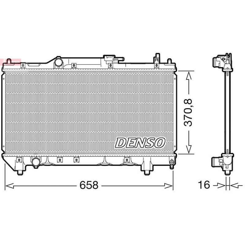 Denso Engine Radiator DRM50117