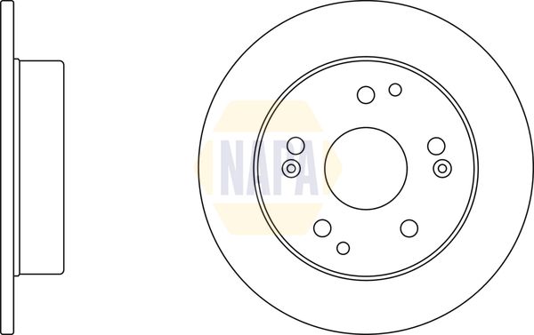 NAPA Front Vented & Rear Vented Brake Discs & Pads fits HONDA