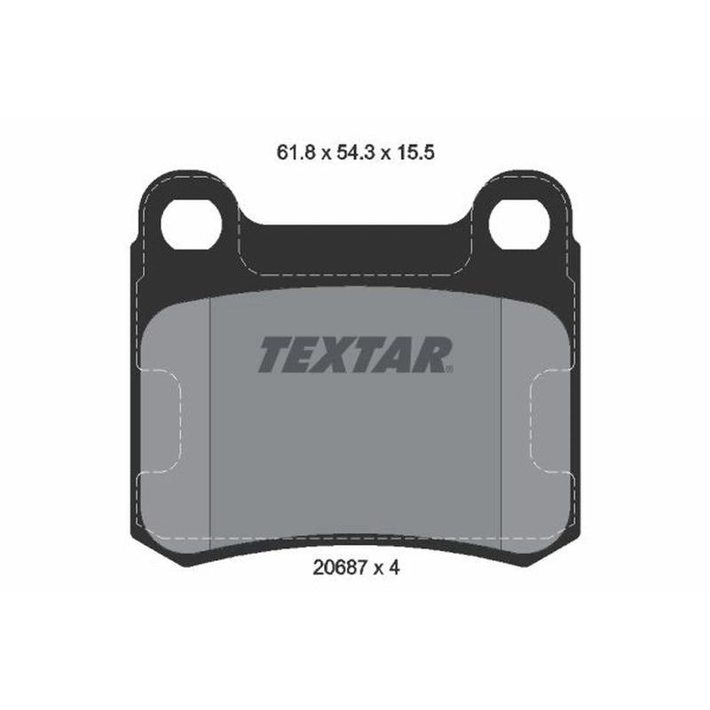 Textar Rear Brake Pad Set 2068701