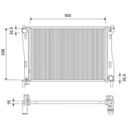 Valeo Engine Radiator 701522