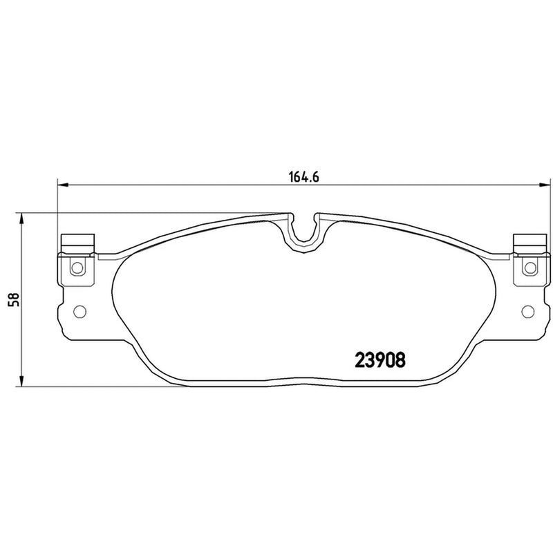 Brembo 4 x Front Brake Pad Set P36021