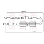 Apec Handbrake Cable Left Rear CAB1162