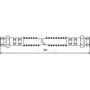 Apec Brake Hydraulic Hose Line Rear Right HOS3652