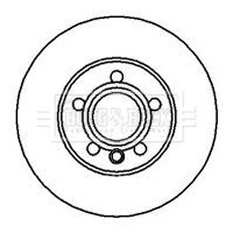 Borg & Beck 2 x Solid Front Brake Discs BBD4115