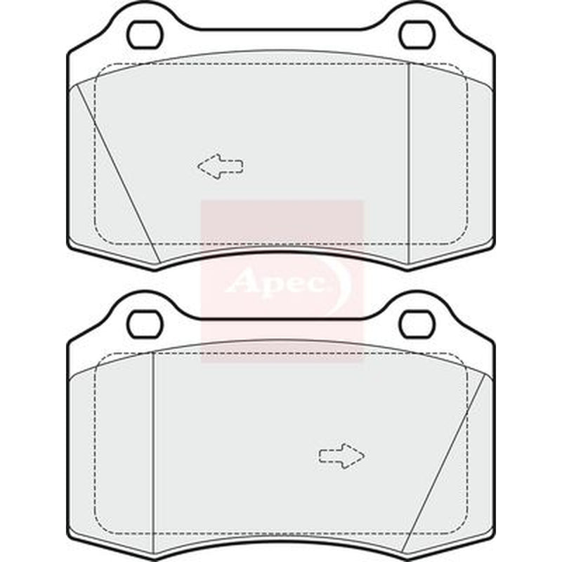 Apec Front Brake Pad Set PAD1704