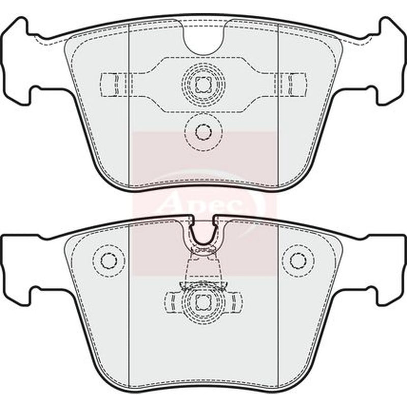 Apec Rear Brake Pad Set PAD1842
