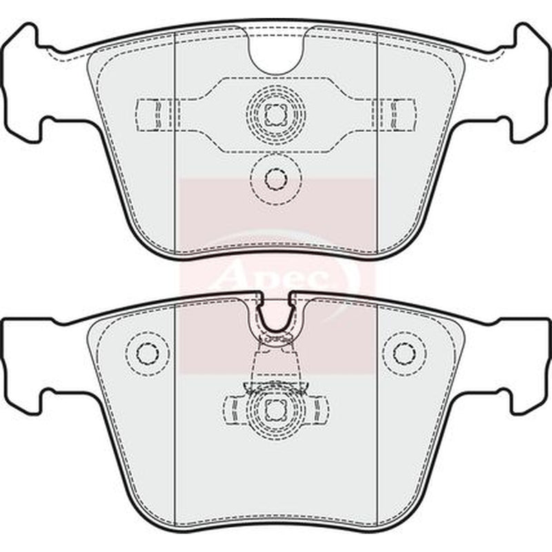 Apec Rear Brake Pad Set PAD1842