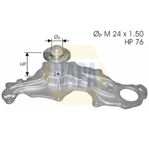 NAPA Engine Cooling Water Pump NWP1180