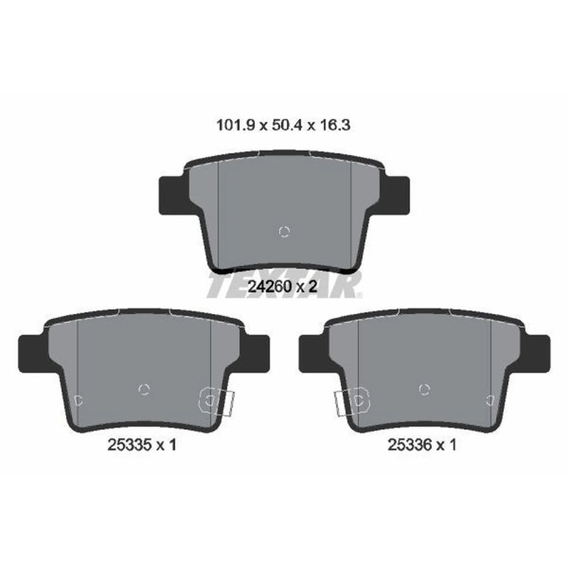 Textar Rear Brake Pad Set 2426001