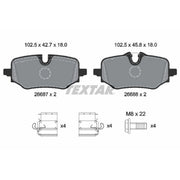 Textar Rear Brake Pad Set 2668701