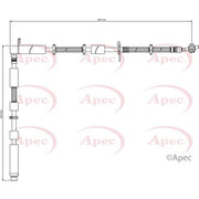 Apec Brake Hydraulic Hose Line Front Right HOS4174